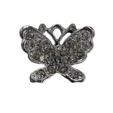 PES0228 - PINGENTE DE STRASS BORBOLETA