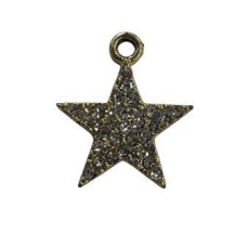 PES0233 - PINGENTE DE STRASS ESTRELA