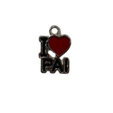 PFD374- PINGENTE DE METAL LOVE PAI